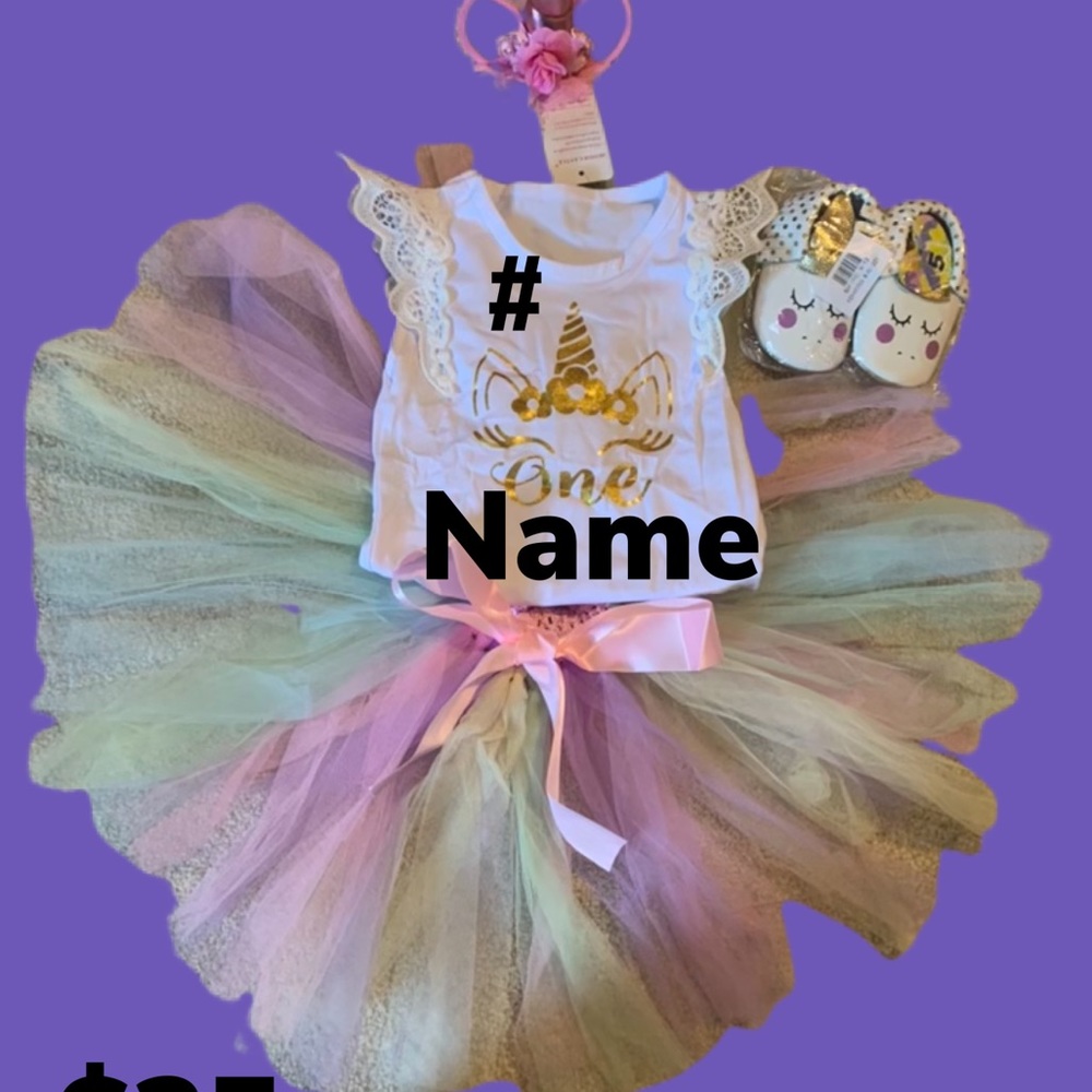 Unicorn toddler set